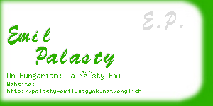 emil palasty business card